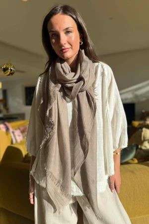 Classic Portobello Scarf Mocha